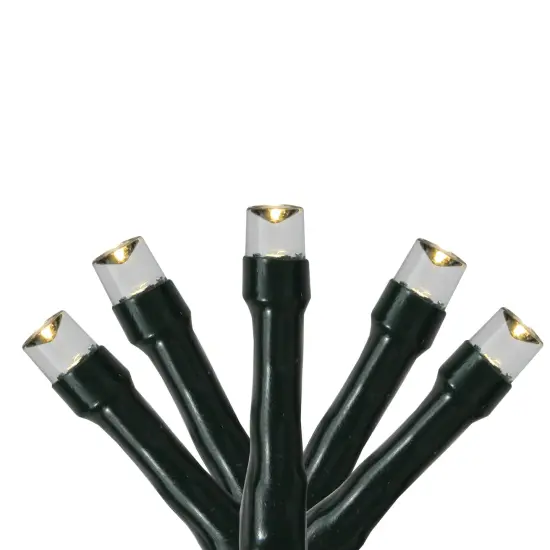 Roman USB LED Multi-Function Mini Wide Angle Christmas Lights - Warm White - 50' Green Wire - 200ct {1}