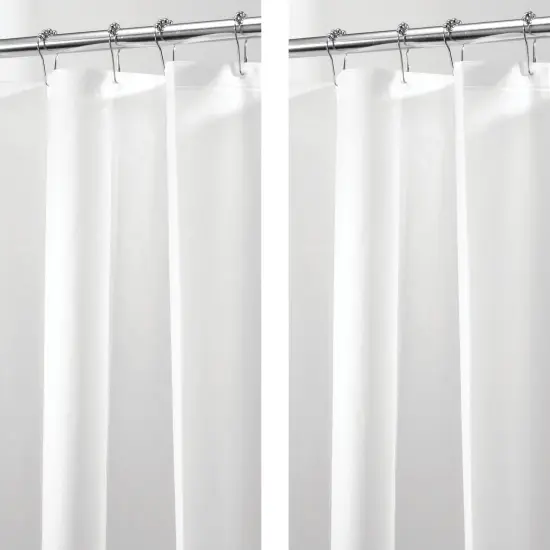 mDesign Long PEVA 72" x 72" Waterproof Shower Curtain Liner {1}