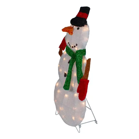 Northlight Snowman with Snowball Christmas Outdoor Decoration - 24" - White Lights {4}