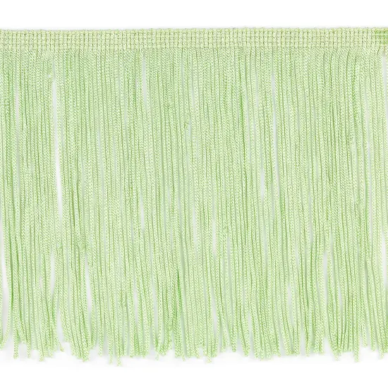 5 Yards of 6" Chainette Fringe Trim, Polyester, Decorative, Versatile for Costumes Celadon {1}