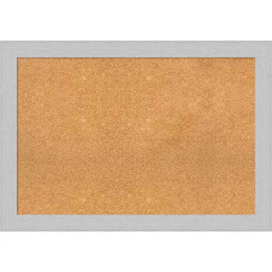 Shiplap Wood Framed Corkboard, Natural Cork Shiplap White {1}