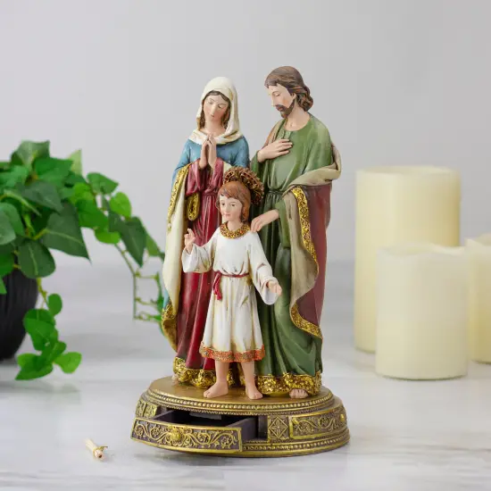 Roman Joseph's Studio Heavenly Protectors Holy Family Figurine - 10.5" Gold {3}