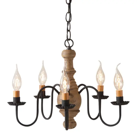 Lancaster Chandelier in Pearwood {1}