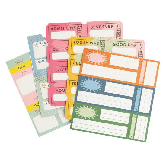 Jen Hadfield Stardust Ticket Book 6/Pkg-W/Silver Foil Accents {3}