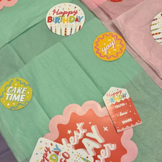 Big Dot of Happiness Party Time - Happy Birthday Party Giant Circle Confetti - Party Decorations - Large Confetti 27 Count {3}