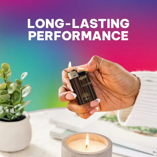 DJEEP Bold Collection, High-Quality Unique Lighters, Fancy Metallic Designs, 4-Pack {3}