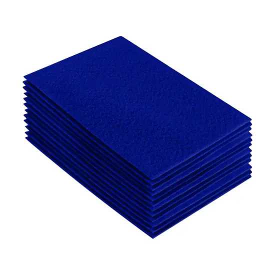 FabricLA Acrylic Felt Sheets for Crafts - Precut 9" X 12" Inches (20 cm X 30 cm) Felt Squares - Use Felt Fabric Craft Sheets for DIY, Costume, and Decoration | Royal Blue - 12 Pieces {1}
