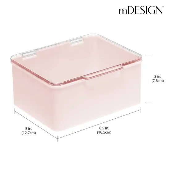 mDesign Plastic Cosmetic Vanity Storage Organizer Box {3}