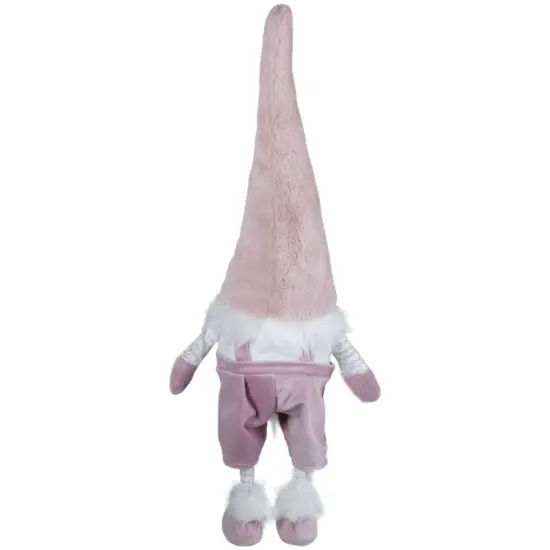 Northlight Bouncy Gnome Standing Christmas Figure Decoration - 20" - White and Pink {6}