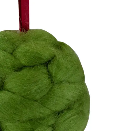 Northlight 4.25" Green Yarn Ball Hanging Christmas Ornament {7}