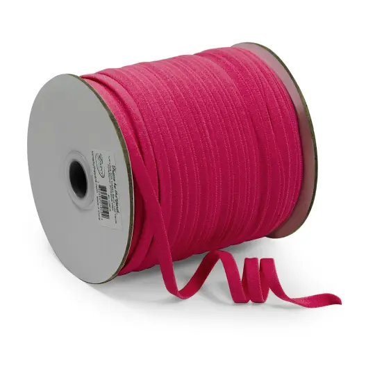 1/4" Ultra Soft Knit Elastic Band - 100 Yard Spool Fuchsia {1}