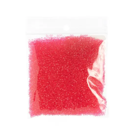 Miyuki Delica 50g Transparent Glass Beads, 11/0 Bubble Gum (DB1308) {2}