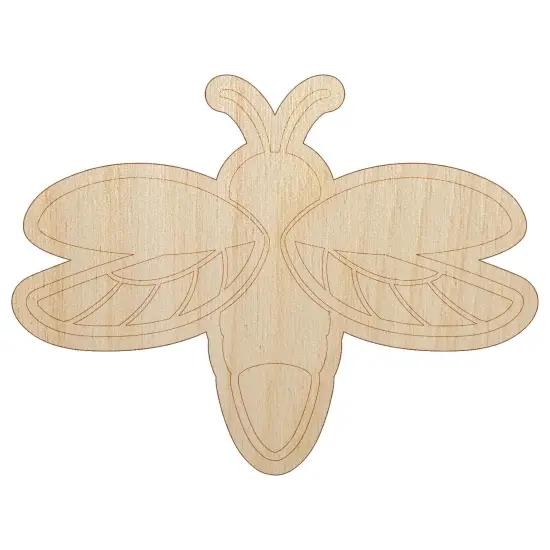 Flying Firefly Lightning Bug Unfinished Wood Shape Piece Cutout for DIY Craft Projects {2}