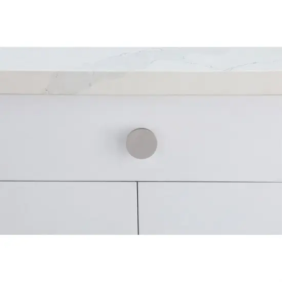 Trovon 1.6" Diameter Brushed NickelOversize Round Knob Multipack (Set of 10) {2}