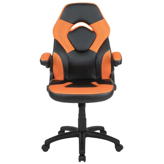 Emma and Oliver Z100 Gaming Chair Racing Office Ergonomic Computer PC Adjustable Swivel Chair Orange {3}
