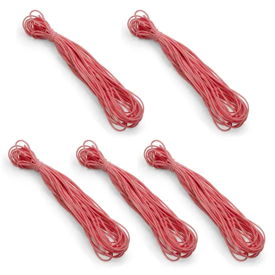 50 Yards of 1/8" Soft Knit Elastic Cord Pink {1}