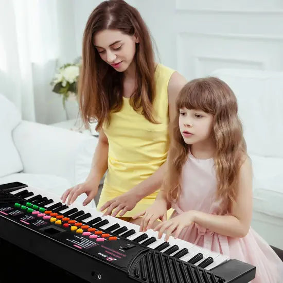 Costway 54 Keys Music Electronic Keyboard Kid Electric Piano Organ W/Mic & Adapter {3}