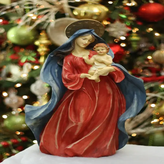 Northlight Virgin Mary with Baby Jesus Figure - 18.5" Blue {3}