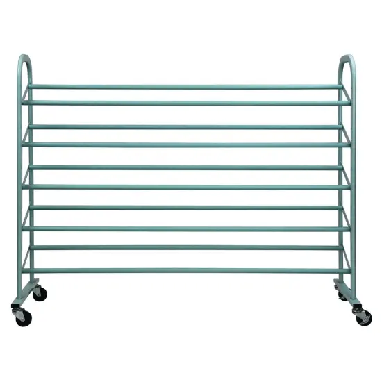 Oceanstar 5-Tier Metal Shoe Rack Blue {4}