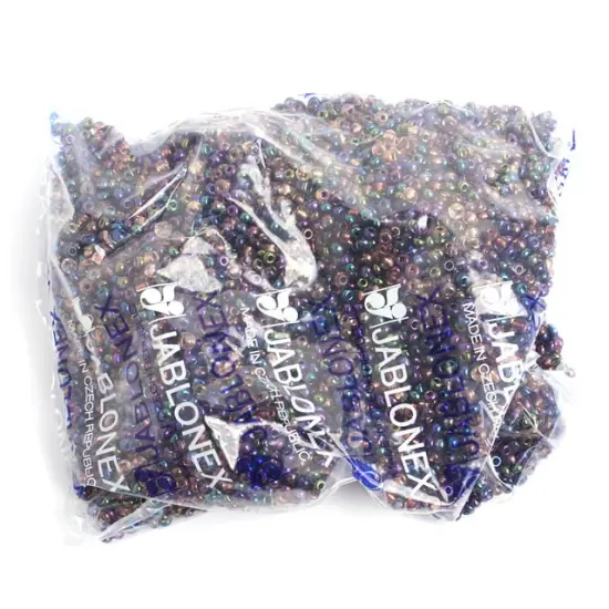John Bead 6/0 Metallic Czech Glass Seed Beads, 500g Iridescent Multi {2}