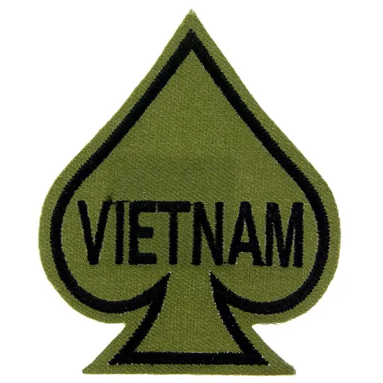 Vietnam Spade Patch Green 3" {1}
