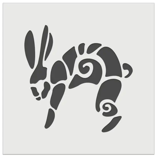 Southwestern Style Tribal Jackrabbit Hare Bunny Wall Cookie DIY Craft Reusable Stencil {7}
