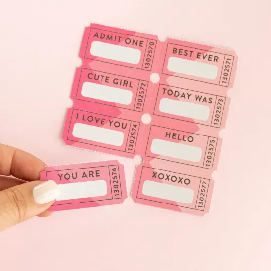 Jen Hadfield Stardust Ticket Book 6/Pkg-W/Silver Foil Accents {5}