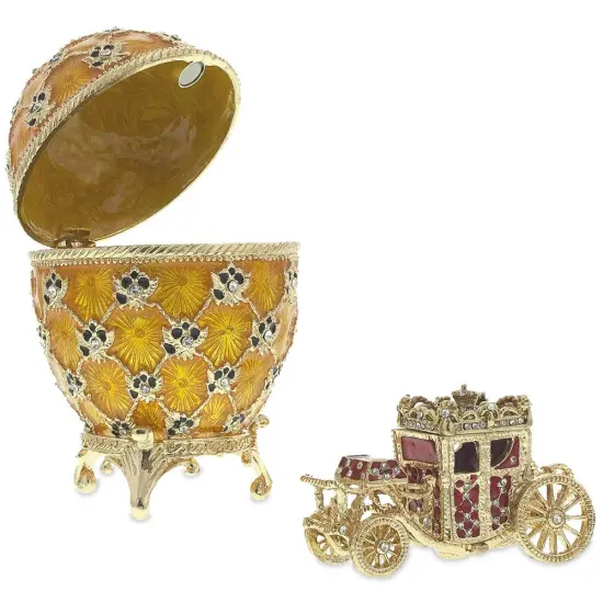 1897 Coronation Royal Imperial Easter Egg 3.8 Inches {4}
