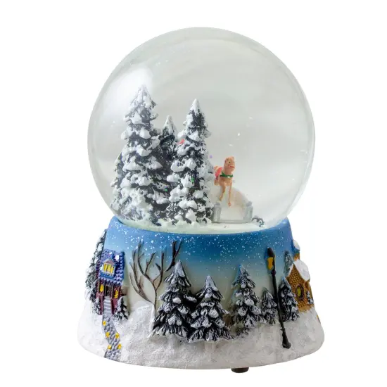 Northlight Winter Forest Sleigh Ride Musical Christmas Snow Globe - 5.75" Multi {5}