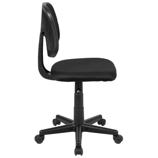 Emma and Oliver Mid-Back Mesh Swivel Task Office Chair with Pivot Back Black {5}