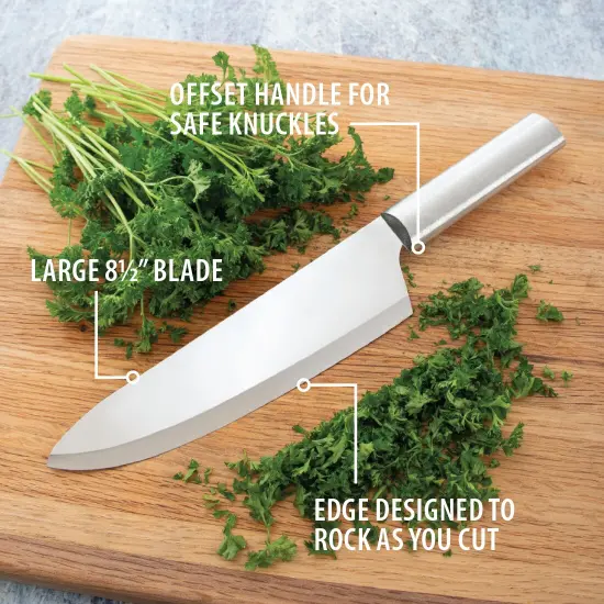 Rada Cutlery French Chef Knife, Hand-Sharpened Stainless Steel 8.5 inch Blade Knives with Solid Aluminum Handle {6}