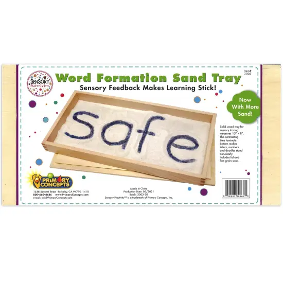 Word Formation Sand Tray, 15"W x 8"L, Pack of 4 {4}