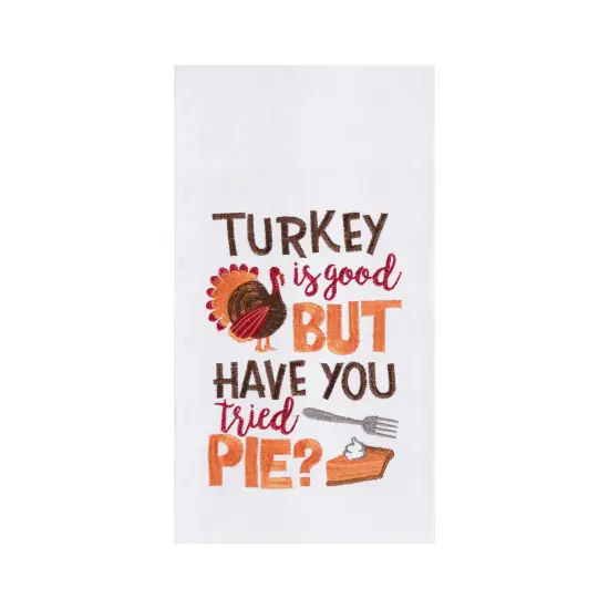 Turkey And Pie Flour Sack Kitchen Dishtowel {1}