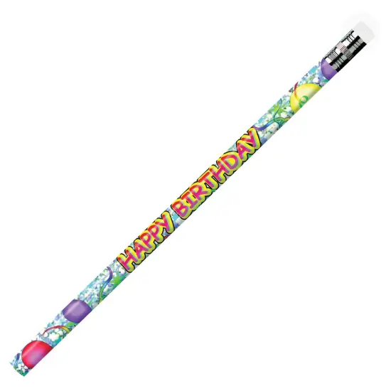 Happy Birthday Glitz Pencils, 12 Per Pack, 12 Packs {2}