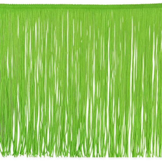 12" Chainette Fringe Trim, Polyester, Decorative, Versatile for Costumes Lime {1}