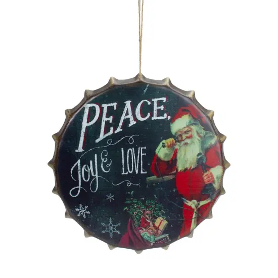 Northlight 11.75" Red and White Peace, Joy and Love Christmas Wall Decor Green {1}