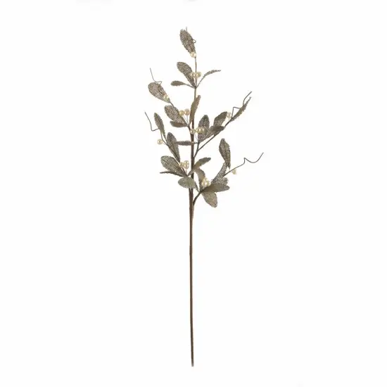 Napa Home & Garden 30" Brown Glittered Artificial Mistletoe Floral Christmas Spray {1}