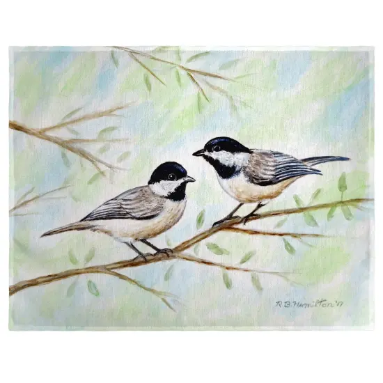 Betsy Drake Chickadee Place Mat Set of 4 {1}