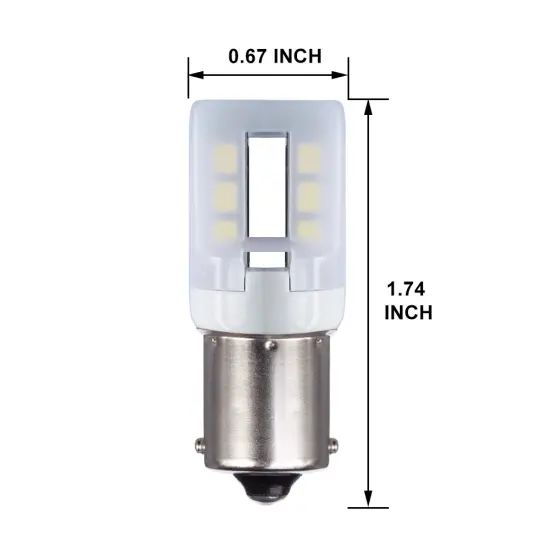 BulbAmerica 1156 LED 3W 300Lm DC 10-30V 4000K Cool White Bulb {2}