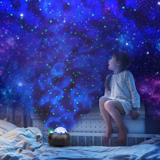 Galaxy Star Projector LED Sky Night Lamp USB Ocean Wave Star Light {3}