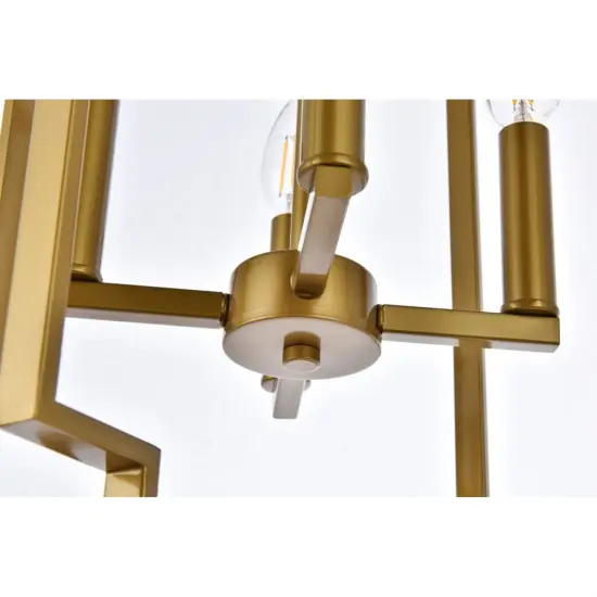 Rosenfeld 4 lights pendant in brass {4}