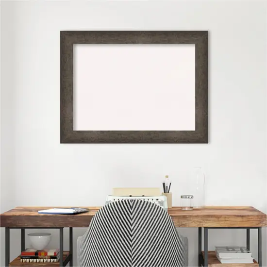 Dappled Wood Framed Corkboard, White Cork Light Bronze {5}