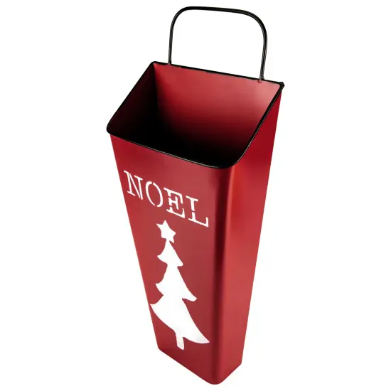 Northlight Set of 2 Red Noel and Green Joy Christmas Container Wall Hangings 19.75" {5}