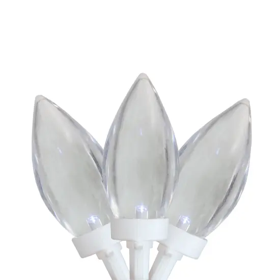 Northlight LED C9 Christmas Lights - Pure White - 16' White Wire - 25ct {1}