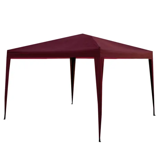 Northlight 10' x 10' Burgundy Pop-Up Outdoor Canopy Gazebo Red {3}