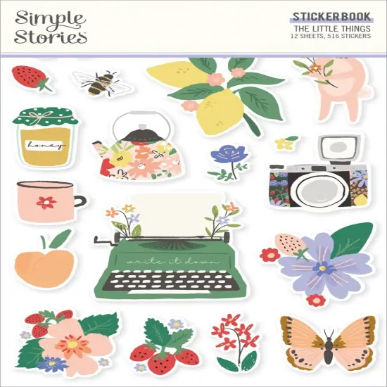 Simple Stories Sticker Book 12/Sheets-The Little Things, 516/Pkg {1}