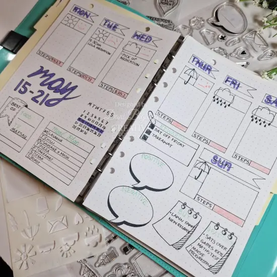 Creative Expressions Stencil 4"x6" By Helen Colebrook-Let's Get Documenting {2}