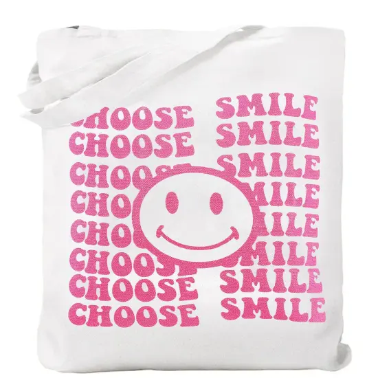 1 Pack Canvas Tote Bag with Zipper Handles for Women Bridesmaid Birthday Wedding Mother Ladies Shopping Gift Bags {2}