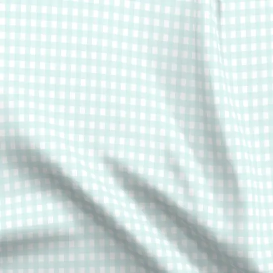 Various Fabrics by the Yard or Fat Quarter Spring Plaid Buffalo Check Cottagecore Mint Aqua White 3 Inch Repeat Picnic Custom Printed Fabric by Spoonflower {5}