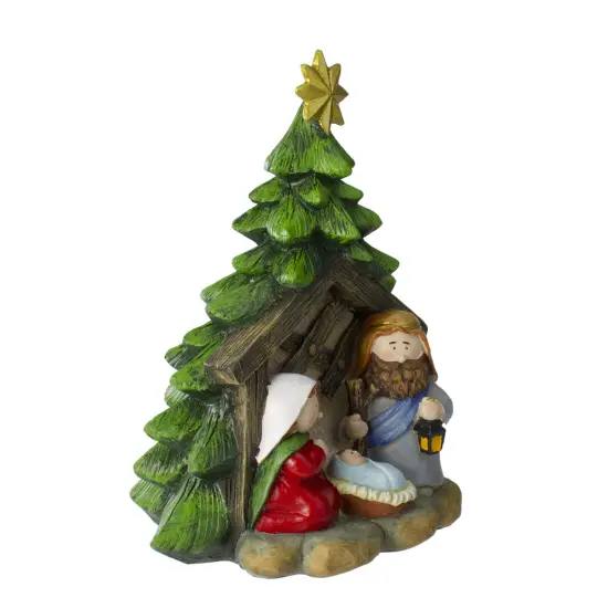 Northlight 9.25" Children's First Tabletop Nativity Scene Christmas Decoration Green {4}